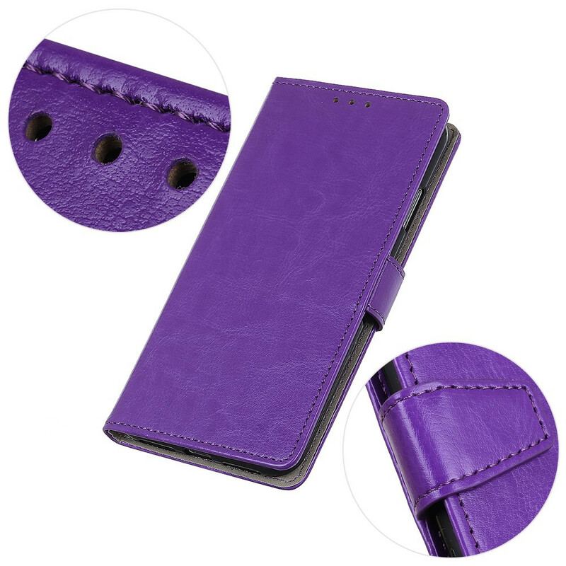 Housse Sony Xperia 10 II Effet Cuir Classique