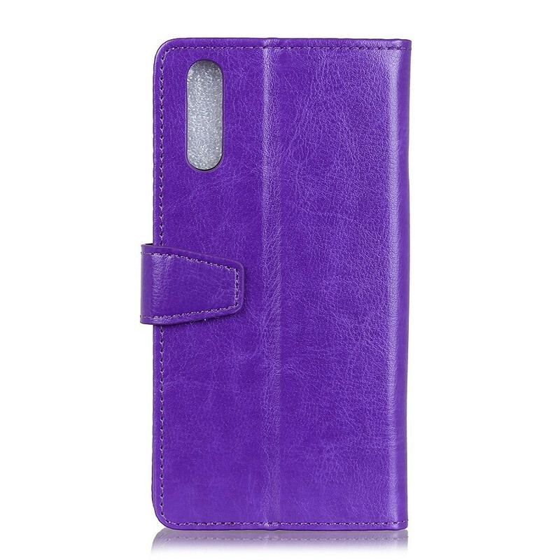 Housse Sony Xperia 10 II Effet Cuir Classique