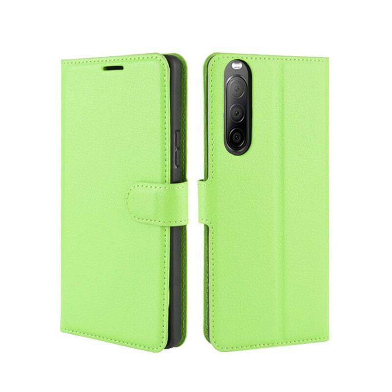 Housse Sony Xperia 10 II Simil Cuir Litchi