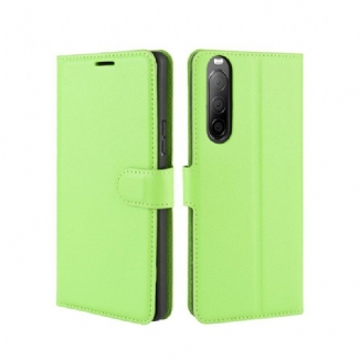 Housse Sony Xperia 10 II Simil Cuir Litchi